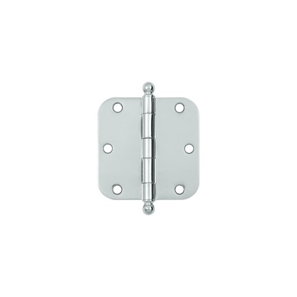 S35R526-BT Ball Tip 5/8 Radius Hinge Polished Chrome, 10PK